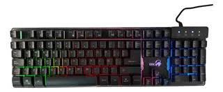 Teclado + alfanumerico y luces led